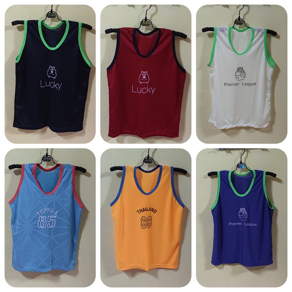 เสื้อกล้ามเด็ก (เด็กโต) เด็ก 9-13 ขวบ เสื้อกล้ามตาข่าย เสื้อกล้ามมีรูระบายอากาศ ใส่สบายไม่ร้อน ขนาดฟรีไซส์