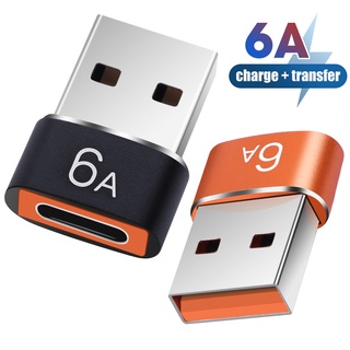 6a อะแดปเตอร์แปลง USB เป็น Type C OTG USB USB USB-C ตัวผู้ เป็น Type-C ตัวเมีย USB C OTG สําหรับ iPhone และ Android