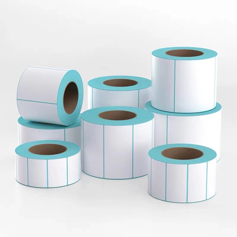 เทอร์มอล สติ๊กเกอร์บาร์โค้ดความร้อน Thermal Sticker Label สติ๊กเกอร์บาร์โค้ดความร้อน Barcode Sticker Labelป้ายสติ๊กเกอร์