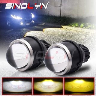 Sinolyn ไฟตัดหมอก LED 3.0 นิ้ว 3 สี PTF 5500K 4300K 3000K สําหรับรถยนต์