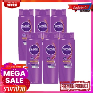 ซันซิล แชมพู เพอร์เฟค สเตรท สีม่วง ขนาด 140 มล. แพ็ค 6 ขวดSunsilk Shampoo 140 ml x 6 Purple