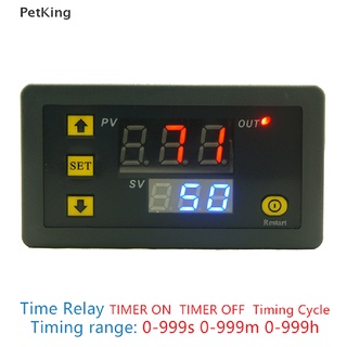 PetKing☀ DC 12V 20A Digital Display Time Delay Relay Timing Timer Cycling Module 0-999h .