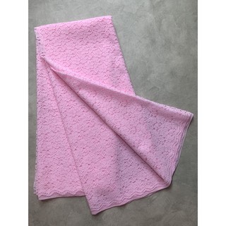 ผ้าลูกไม้ cotton นิ่ม ชิ้นละ2เมตร