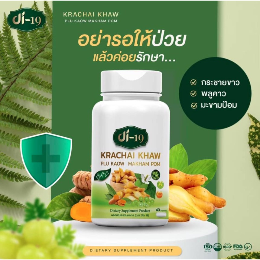 Di 19 ผลิตภัณฑ์เสริมอาหาร กระชายขาว พลูคาว มะขามป้อม รวมสารสกัด 8 ชนิด ดีกว่าขิง ดีกว่าฟ้าทลายโจร 20