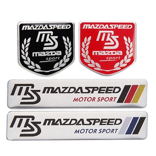 โลโก้โลหะผสมอลูมิเนียม MS Mazda Atenza Speed Axela RX8 7 MX3 MX5 สำหรับตกแต่ง ป้องกันรอยขีดข่วน