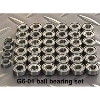 G6-01 Metal Sealed Ball Bearing Set ชุดลูกปืนแบริ่งซีลเหล็ก สำหรับชุดคิท TAMIYA G6-01