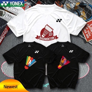 Yonex ใหม่ เสื้อยืดลําลอง แขนสั้น ระบายอากาศ แห้งเร็ว สําหรับผู้ชาย เหมาะกับการเล่นกีฬาแบดมินตัน 2022