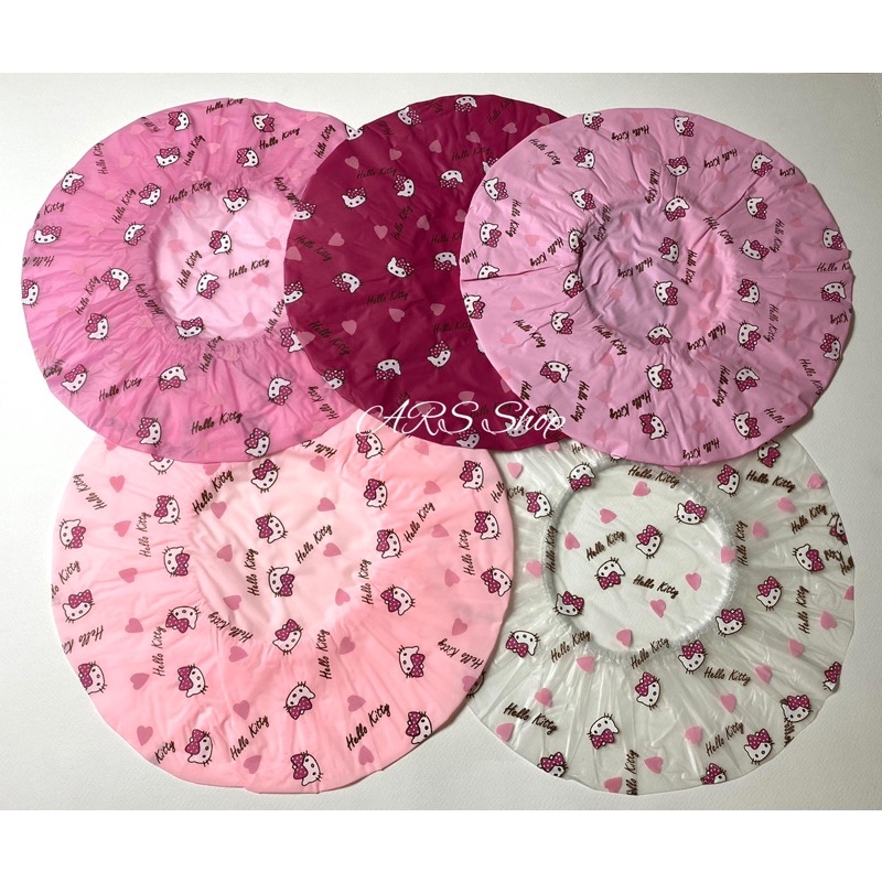 หมวกอาบน้ำคิตตี้ หมวกคลุมผมอาบน้ำ [ถูกสุดๆ] ลายคิตตี้มินิฮาร์ท