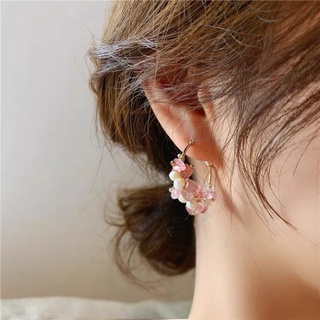 earring pink daisy minimal style 🌸