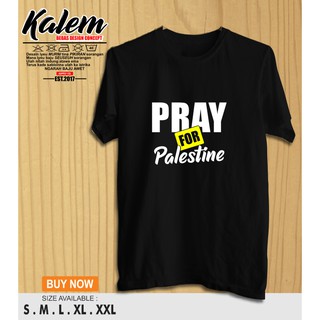 เสื้อยืด พิมพ์ลาย Pray Palestine Calm Clothing