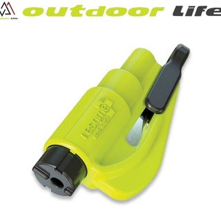 พวงกุญแจฉุกเฉินสำหรับทุบกระจกรถยนต์ ReaQme Keychain Green TRQM-0007