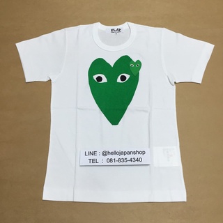 พร้อมส่ง Play Comme des garcons เสื้อกอมของแท้ช็อปญี่ปุ่น100% white ใจเขียวใหญ่//ใจเขียวข้าง//ใจเขียวอ่อน//ใจม่วง