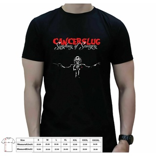 เสื้อยืดวินเทจเสื้อยืด พิมพ์ลายโลโก้ Cancerslug สไตล์พังก์ ฮิปฮอป สําหรับผู้ชายS-4XL