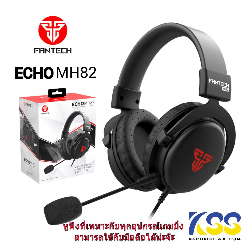 Fantech MH82 Multiplatform Headset หูฟังเกมมิ่ง สำหรับมือถือ คอมพิวเตอร์ โน๊ตบุ๊ค
