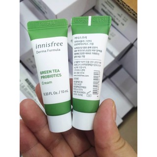 Innisfree Derma Formula Green Tea Probiotics Cream หลอดขนาด 10ml.