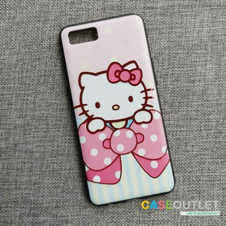 เคส Oppo A1k หลังแข็ง สกรีนลายการ์ตูน kitty คิตตี้ ขอบยาง งานสวย