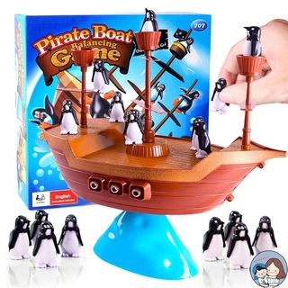 【nono】Boat Pirates Game เกมส์เพนกวินทรงตัว เพนกวินเรือโจรสลัด เพนกวินเมาเรือ พร้อมส่งกดสั่งได้เลยค่ะ