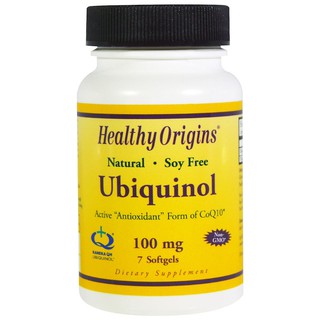 Healthy Origins, Ubiquinol, Kaneka QH, 100 mg, 7 Softgels