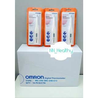 Omron Digital Thermometer MC 246 ออมรอน / SOS Clinical Digital Thermometer เอส โอ เอส  ปรอทวัดไข้ดิจิตอล 1อัน