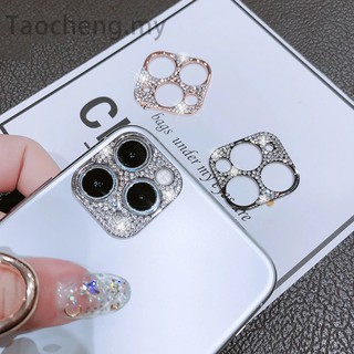 Bling Diamond Camera Lens Protector For iPhone 13 12 11 Pro Max Mini Glitter Rhinestone Camera Protective Ring For iPhone12 iPhone11 12Pro 11Pro