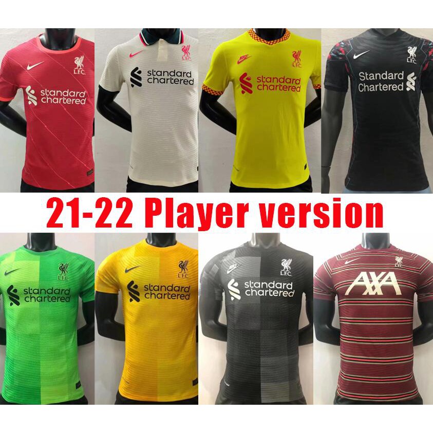 เสื้อกีฬาแขนสั้น ลายทีมชาติฟุตบอล Liverpool 21-22 ชุดเหย้า คุณภาพสูง ...