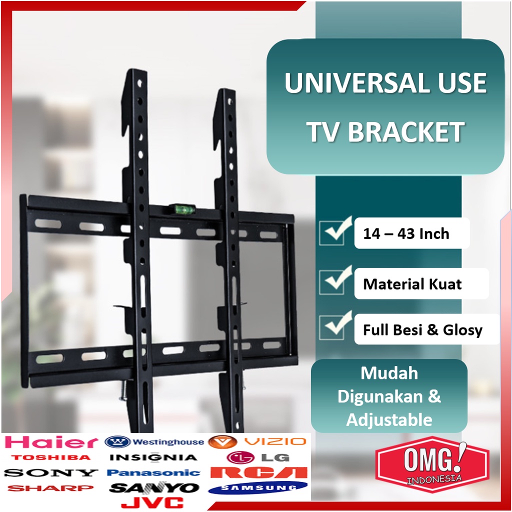 Led TV BRACKET 14 17 19 20 22 24 27 32 40 43  นิ้ว Universal Smart TV Digital LCD Flex BRACKET