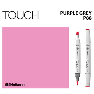 TOUCH TWIN BRUSH MARKER P88 (PURPLE GREY) / มาร์คเกอร์หัวพู่กัน-หัวตัดขนาดกลาง รหัส P88 (PURPLE GREY)