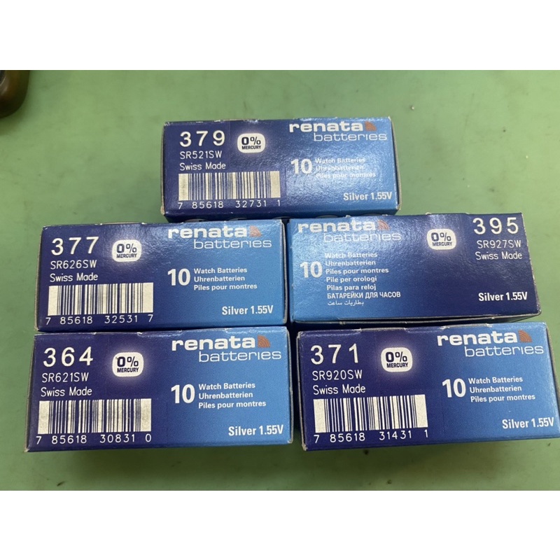 ถ่านนาฬิกาคุณภาพสูง Renata swiss made 379 364 377 371 395 397