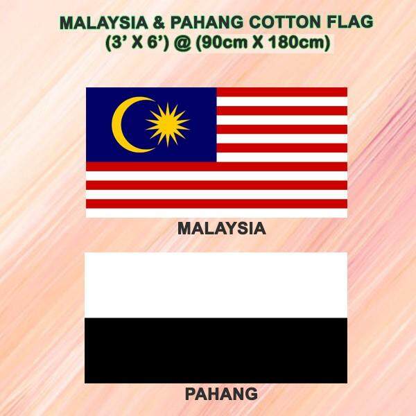 Bendera Cotton 3x6/ Bendera Pahang Cotton 3x6/Bendera 2x4 Cotton/Bendera Cotton