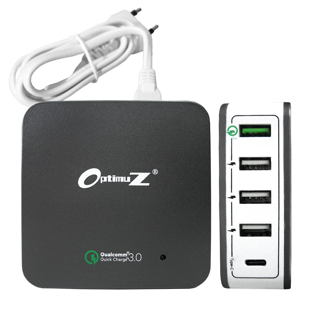 OptimuZ QC-020PT 5 Port USB Quick Charge 3.0 40W + เครื่องชาร์จ Type C