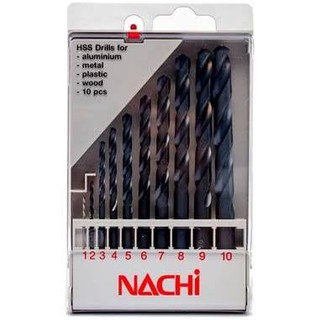 NACHI (นาชิ) ชุดดอกสว่าน M-04(1.0-10.0MM 10ดอก/ชุด)(NA0520_M04)