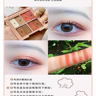 พร้อมส่ง KAPEINE อายแชโดว์ 1ชุด 8สี กันน้ำ กันเหงื่อ