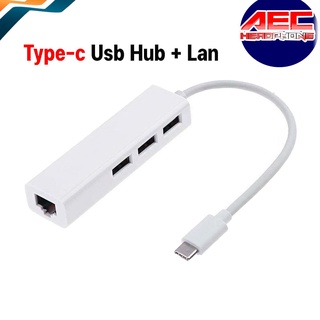 Usb C To Ethernet Adapter With Type C Usb 3.1 Hub 3 Ports Rj45 Network Card Lan Adapter For Macbook Usb-C Type/hub05