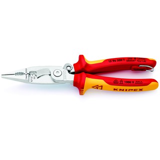 KNIPEX Multifunctional Pliers VDE คีมเอนกประสงค์สำหรับงานติดตั้งไฟฟ้า VDE 200 มม. รุ่น 1396200T