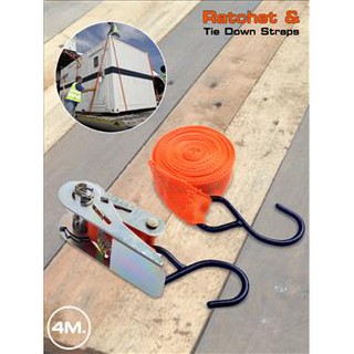 แถบ Ratchet Tie Down Straps สำหรับยกของ