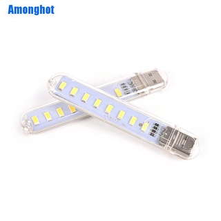 Amonghot หลอดไฟ Led 8 Usb แบบพกพา สําหรับ PC