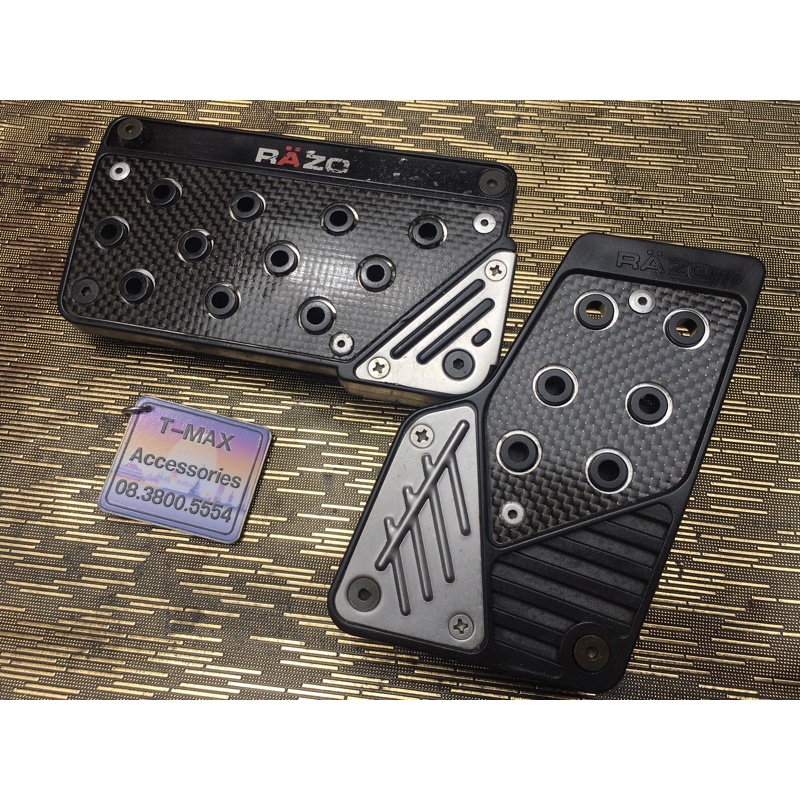 RAZO แป้นเหยียบกันลื่น รุ่น RP53 RP54 คาร์บอน (Carbon Fibre) by Carmate ...