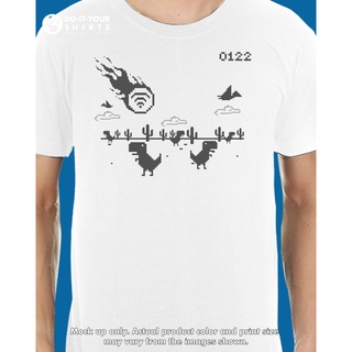 Google Chrome ไดโนเสาร์ WIFI ดาวตกตลก Unisex Tshirt d60
