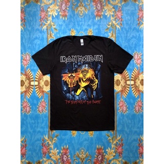 ผ้าฝ้าย 100%🎸IRON MAIDEN เสื้อวง Iron Maiden สินค้านำเข้า ลิขสิทธิ์แท้S-3XL