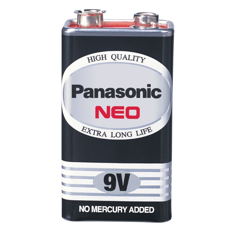 ⚡ถ่านไฟฉาย 9V (ถ่าน9โวลล์)ก้อนสี่เหลี่ยม Panasonic NEO สีดำ พลังแรงพิเศษ