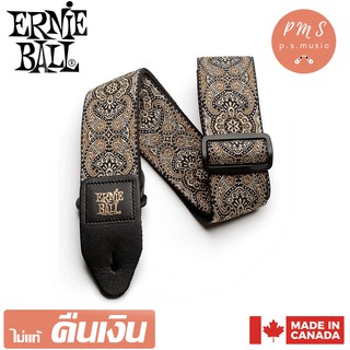 ERNIE BALL® Gold &amp; Black Paisley Jacquard (P04163) สายสะพายกีตาร์โปร่ง /กีตาร์ไฟฟ้า /กีตาร์เบส **MADE IN CANADA****