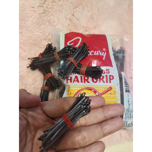 กิ๊บดำแบบมีตุ่ม แบ่งขาย 25 ตัว หนาคุณภาพเกรด A หนีบแน่นตุ่มหนา❤️ขายดี