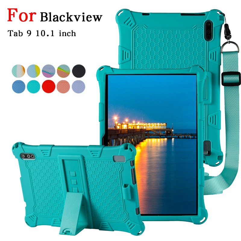 เคสป้องกันสําหรับ Blackview Tab9 10.1 "แท็บเล็ตพีซี,ที่วางขาตั้งซิลิโคนสําหรับ Blackview Tab 9 10.1 