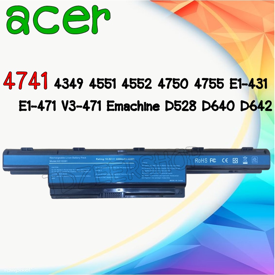 ASUNCELL Laptopaccu – 6 Cellen, 5200 MAh, 11,1V – Voor Acer Aspire 4250/5250/5741, TravelMate, Gateway En Packard Bell (o.a. AS10D41) 5 miniatura
