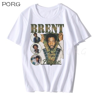 เสื้อยืดแขนสั้นลําลอง พิมพ์ลาย Brent Faiyaz สไตล์ฮาราจูกุ แฟชั่นสําหรับผู้ชาย 2021