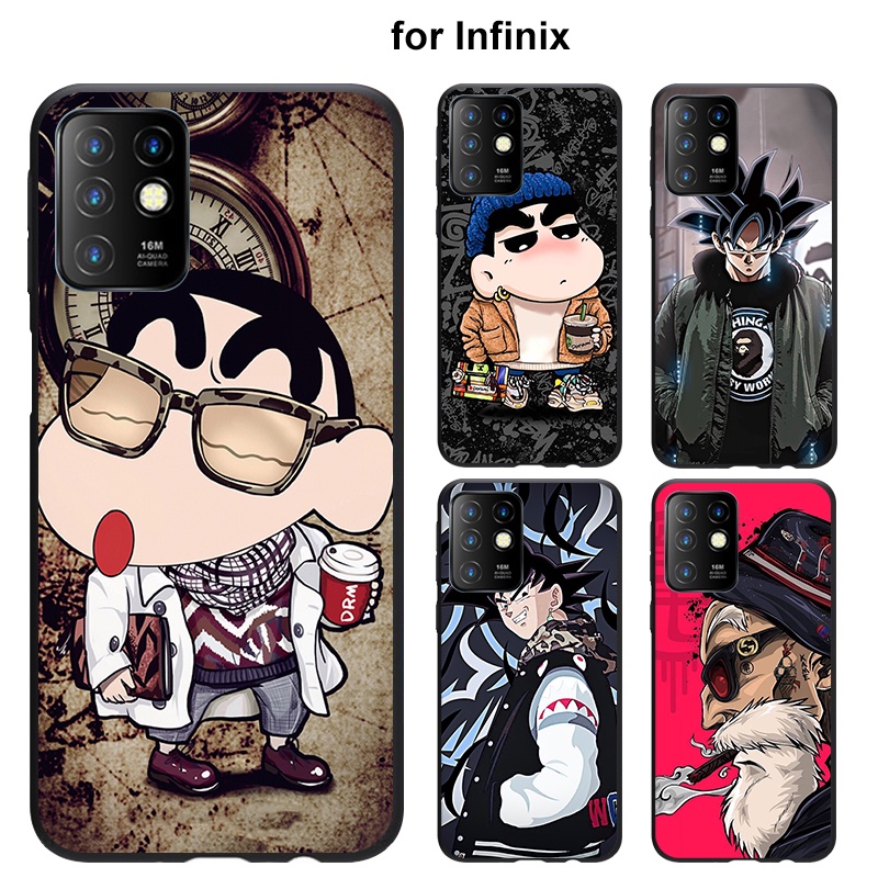 เคส Infinix Note 12 8 10 11 11S Zero X  X676C X676B X671 X671B PRO 4G โทรศัพท์มือถือ แบบนิ่ม ลายการ์