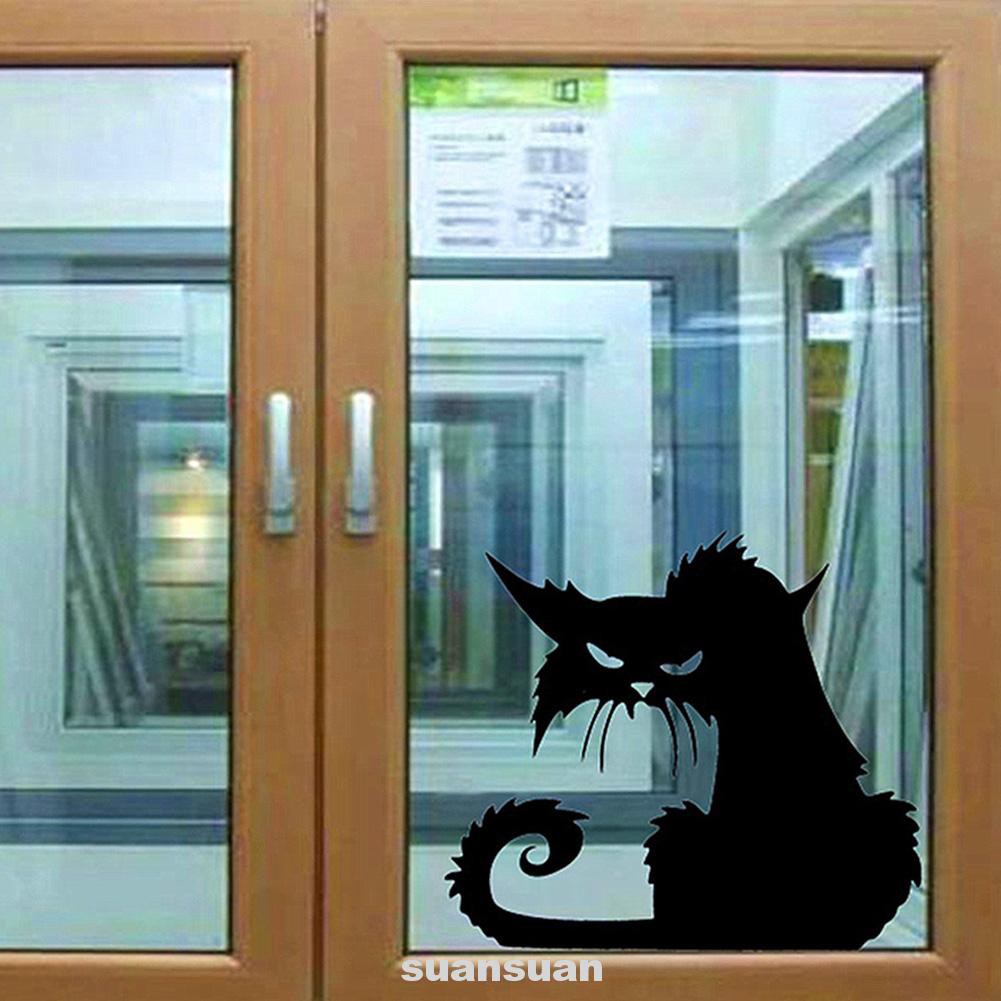 3D Decal Terror Home/Shop Decoration Halloween Theme Wall Sticker Black ...
