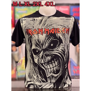 เสื้อวง Iron Maiden  แขนสั้น ผ้าคอตตอน100 %