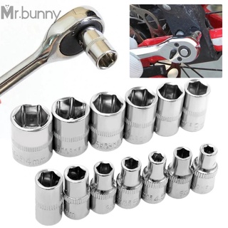 #MRBUNNY#Socket 1/4in 1pc 4-14mm Chrome Vanadium Steel Double End Head Hex Keys