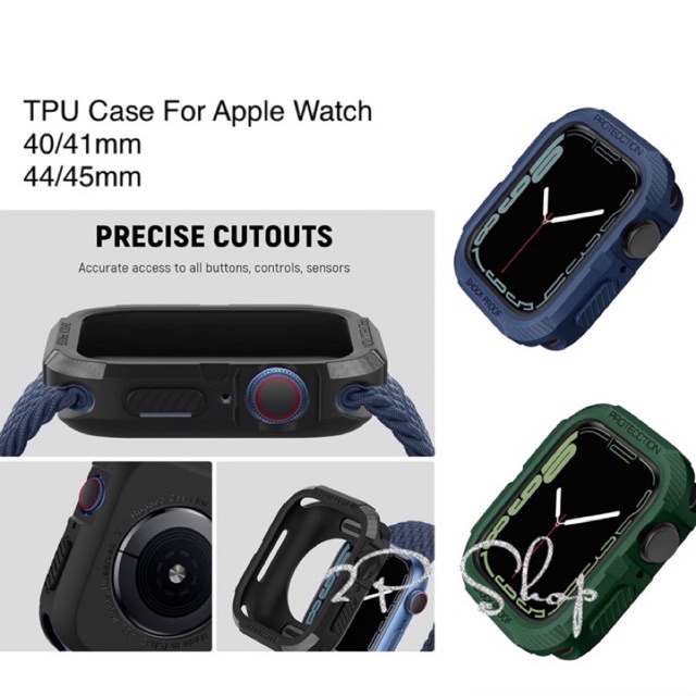 Case Apple Watch TPU กันกระแทก Serie 4/5/6/7/SE 40/41mm,44/45mm